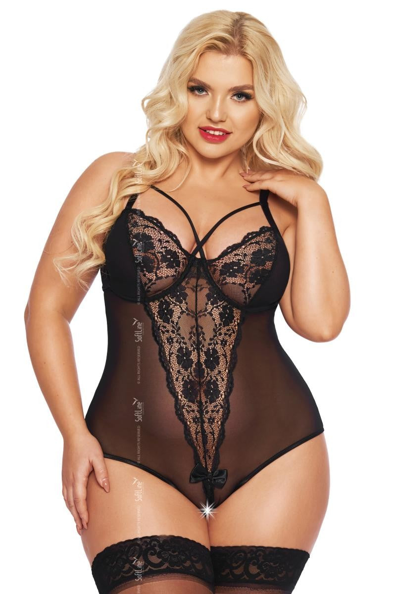 Schwarzer Body ouvert 1891 - XL Schwarzer Body ouvert 1891 - XL
